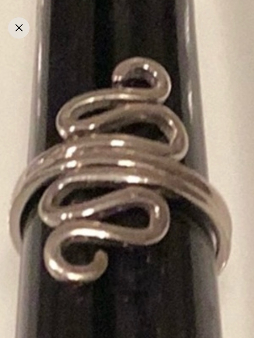 Sterling silver statement Silver Wrap Ring - Sculptural Silver Tone